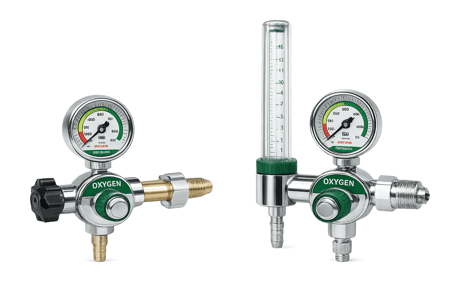 Oxygen cylinder regulator